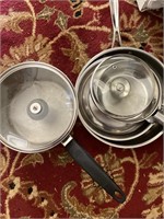 Assorted brand stainless cookware set