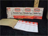 TEXACO REMINDER TAGS