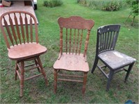 3 MISMATCHED CHAIRS