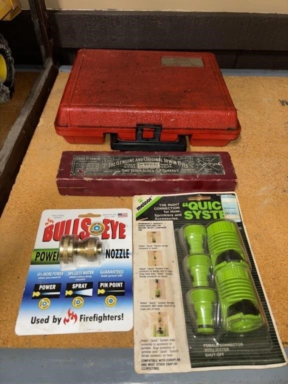 SPARTA TOOL KIT, HOSE CONNECTIONS, & IRWIN AUGER