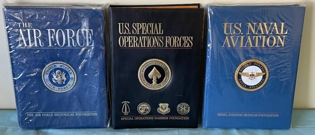 W - LOT OF 3 AIR FORCE, NAVY & SPECIAL OPS BOOKS