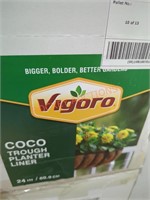 Vigoro coco trough planter liner