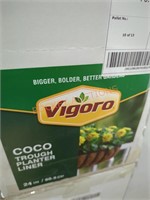 Vigoro coco trough planter liner