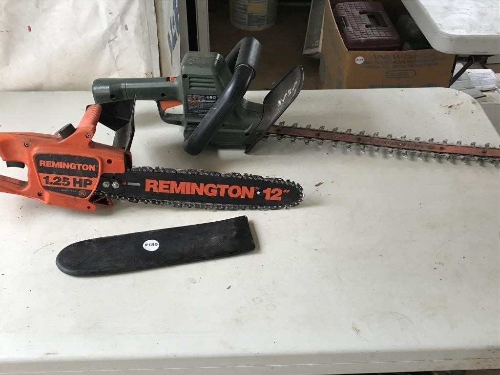 Electric Chain Saw & Hedge Trimmer