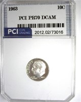 1963 Dime PR70 DCAM LISTS $275 IN 69DC