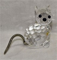 Swarovski Crystal Miniature Cat Figurine
