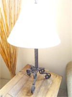 Metal Base Lamp W/ Shade