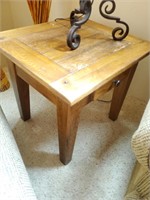 Wood End Table