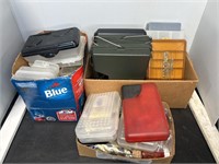 FISHING TACKLE AND STORAGE BOXES