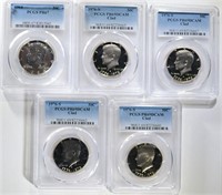 KENNEDY HALF DOLLARS: PCGS; 4- 1976-S CLAD