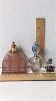 3 Vintage Glass Perfume Bootle 1 Marfranc  UJC