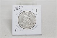 1877P Seated Liberty Half