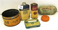 6 Old Tins (see photo)