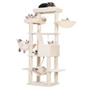 Hebly Cat Tree,68 inch Multi-Level Cat Tower for