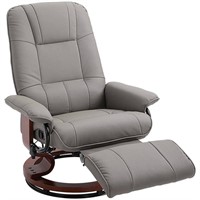 $280  Grey PU Leather Adjustable Swivel Recliner C