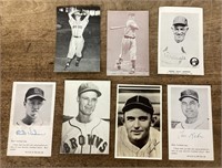Baseball postcard & photo lot