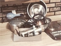 stainless steel pans,pressure cooker,meat grinder