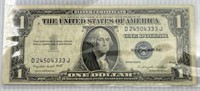 1935 G One Dollar Blue Seal Silver Certificate