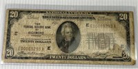 1929 Brown Seal Twenty Dollar Bill