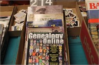 Flat of Books W/ Genealogy Online