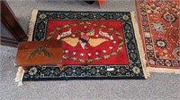 Eagle Stool And Bicenntential Area Rug