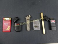 Lot of Assorted Lighters 1 Marlboro Lighter Not