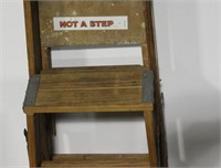 Lot #765 - (2) wooden A frame ladders to include: