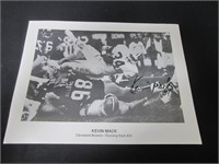 Kevin Mack Signed 8x10 Photo FSG COA