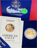 B - GOLD AMERICAN EAGLE COIN (C15)