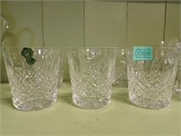 Six Waterford Whiskey Tumblers