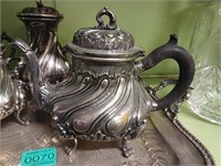 Interesting 5  Piece Silver Plated Tea Service