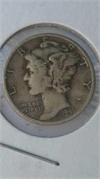1941 US Dime 90% Silver