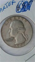 1957 US Quarter 90% Silver