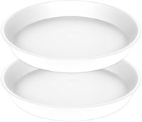 2 Pack of Plant Saucer 14 inch  Creamy White.