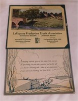 1943 Lafayette Indiana advertising calendar -