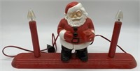Plastic Santa Stand with 2 Candles