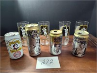 Roberto Clemente Glasses and Can Lot