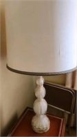 Glass End Table Lamp Pair of 2