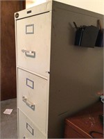 Metal 4 drawer file cabinet.  Heavy