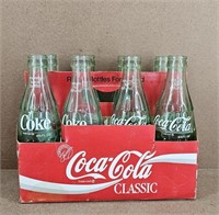 1986 Coca-Cola 8pk Bottles w/ carrier