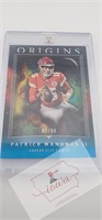 Patrick Mahomes II Origins Card # 01/50