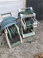 2 Water Hose Carts With Hose