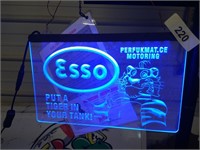 Esso Exxon Tiger Light Up Sign