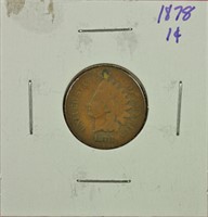 1878 Indian Cent AG