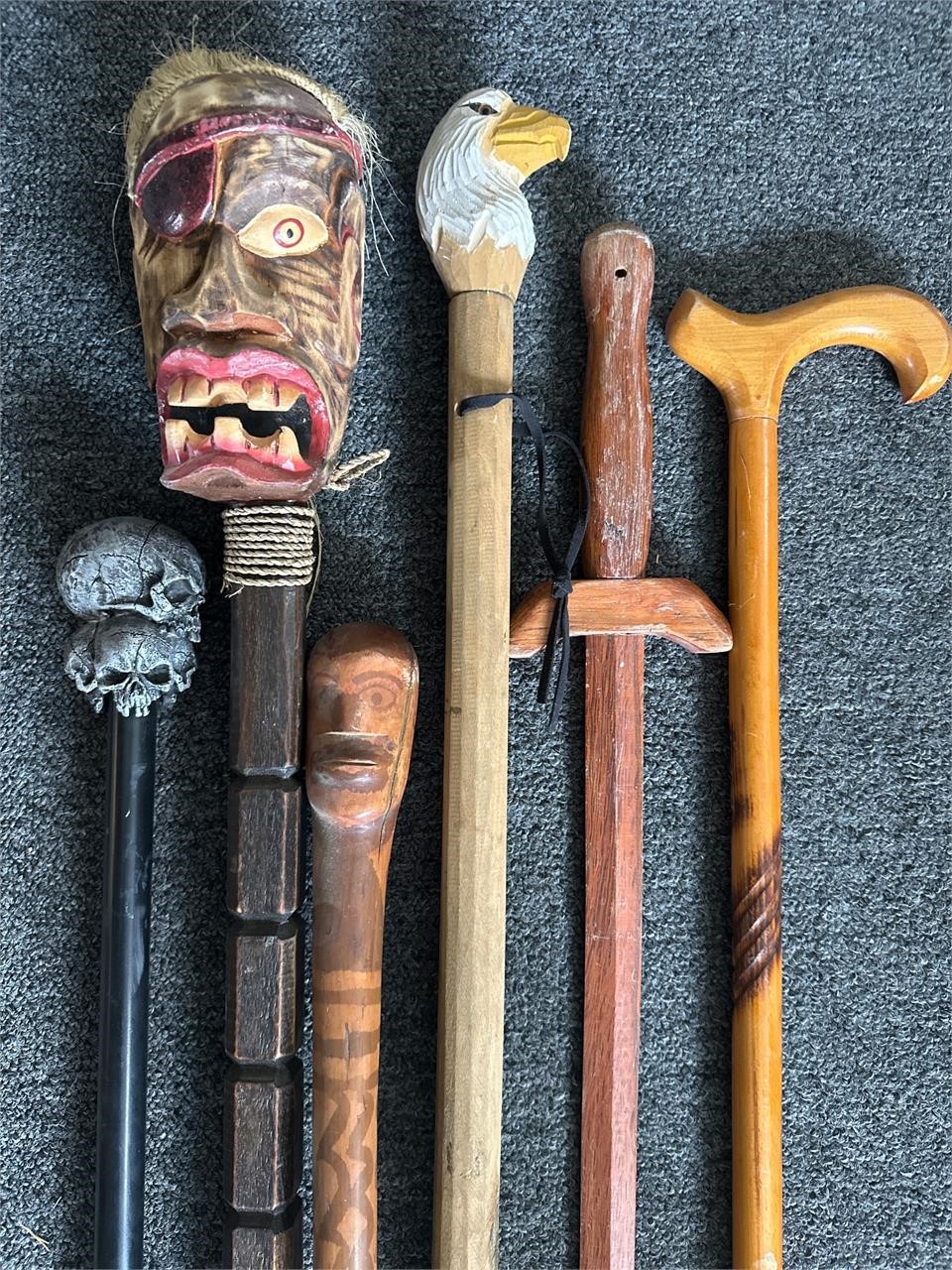 Wooden canes and more