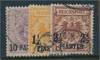 GERMANY OFFICES IN TURKEY #1 & #11-12 USED FINE-VF