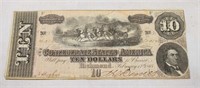 1864 CONFEDERATE TEN DOLLAR NOTE