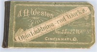 1889 OHIO LIGHTENING ROD WORKS CATALOG
