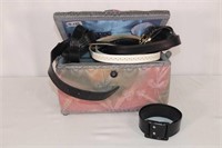 Sewing Basket W/ Assorted Belts