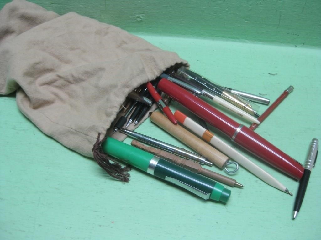 Assorted Pens In Pouch